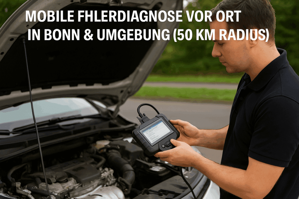 Mobile Autofehlerdiagnose Bonn am Fahrzeug vor Ort