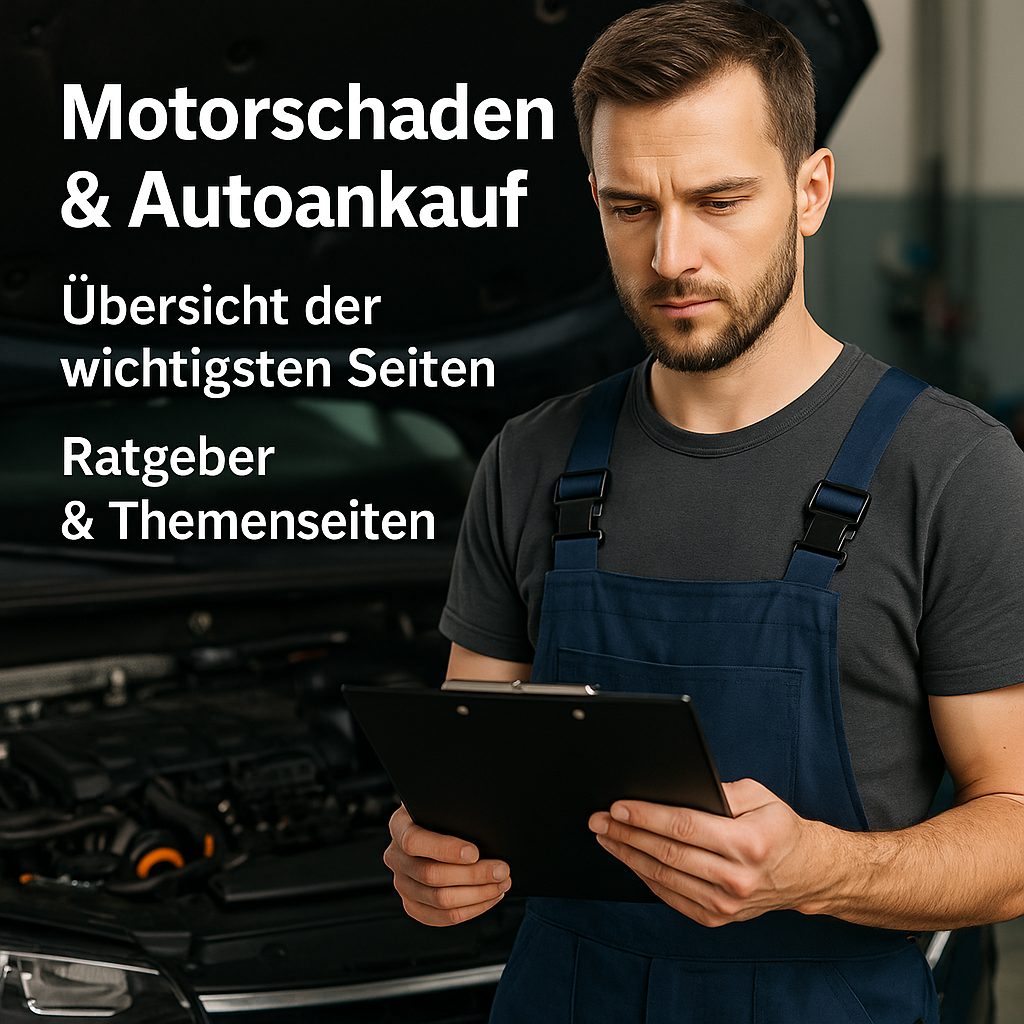 Motorschadenankauf und Autoankauf Übersicht
