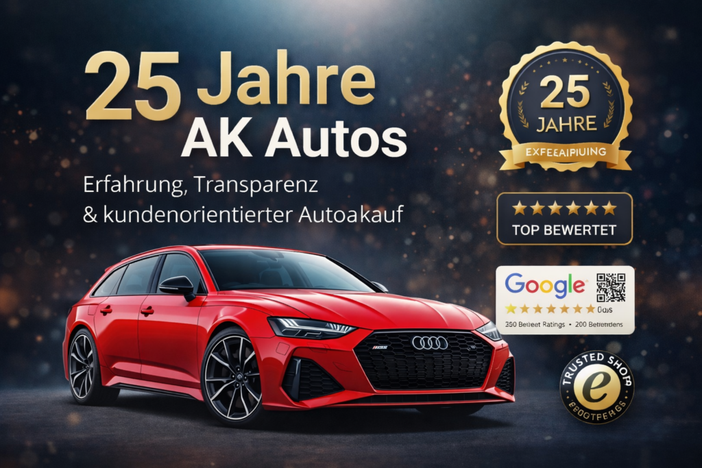 Autoankauf & Motorschaden Ankauf 25 Jahre AK Autos