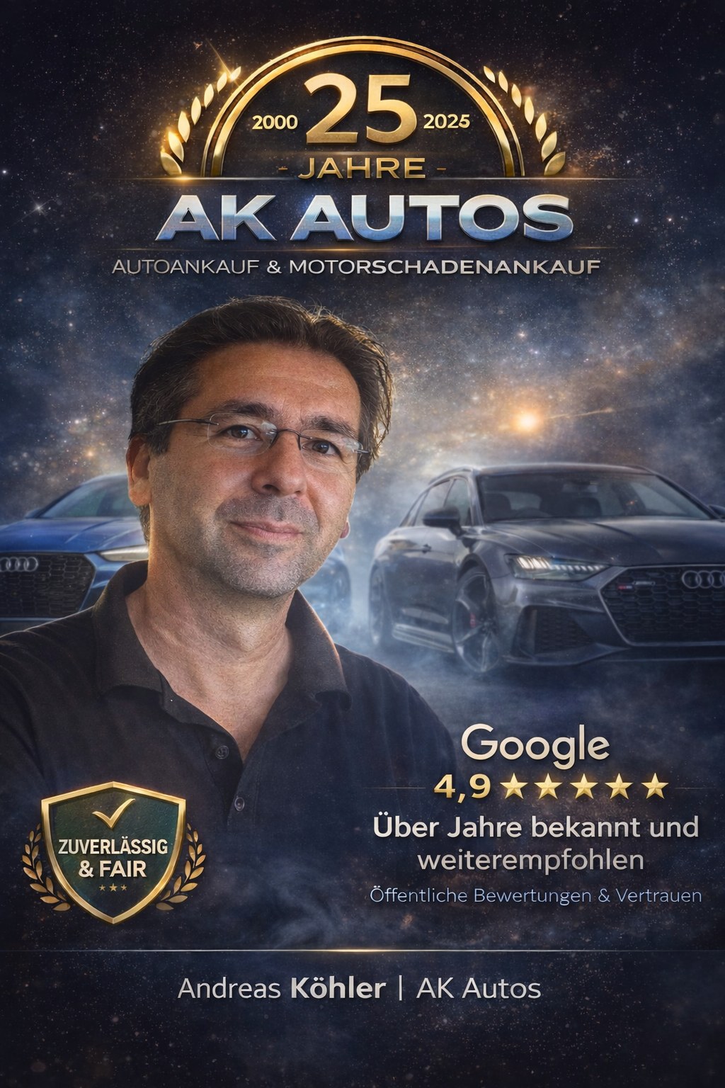 Andreas Köhler – 25 Jahre Erfahrung im Autoankauf und Motorschadenankauf