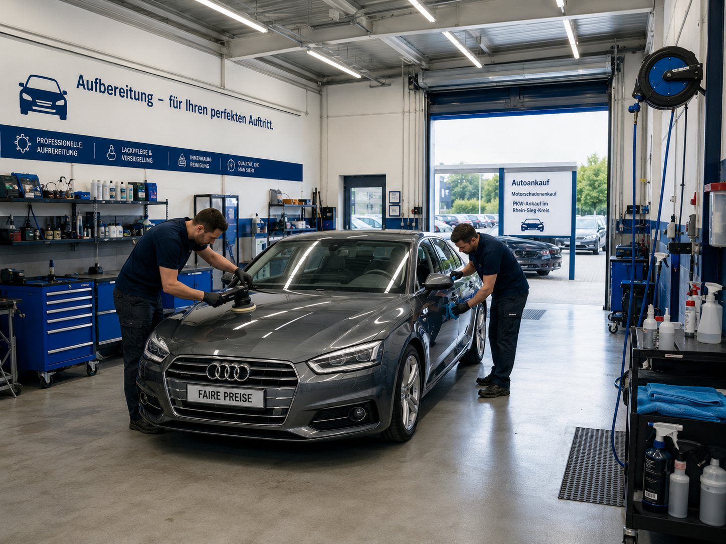 Professionelle Autoaufbereitung und Fahrzeugpflege bei AK Autos