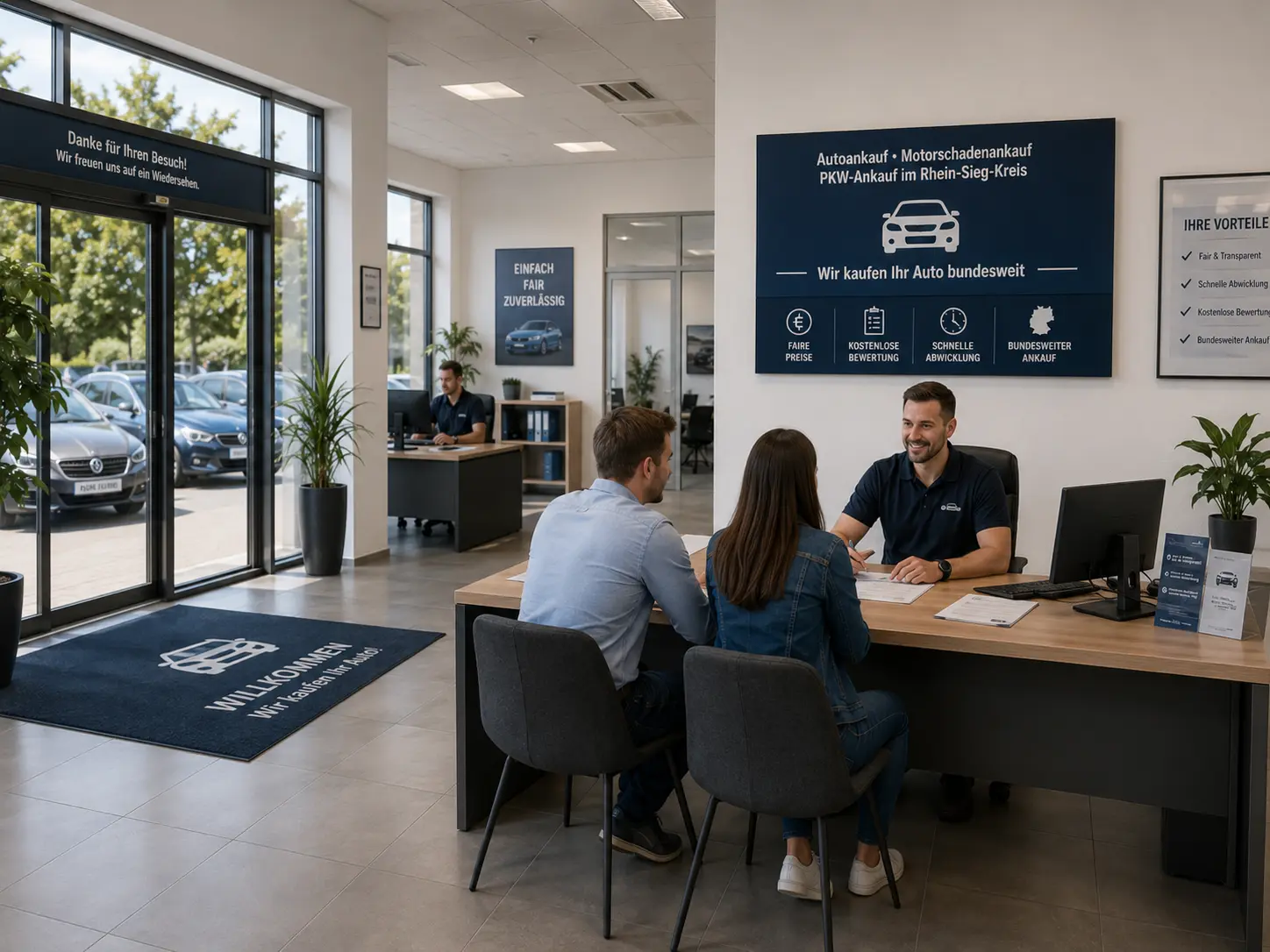 AK Autos Büro und Kundenbereich