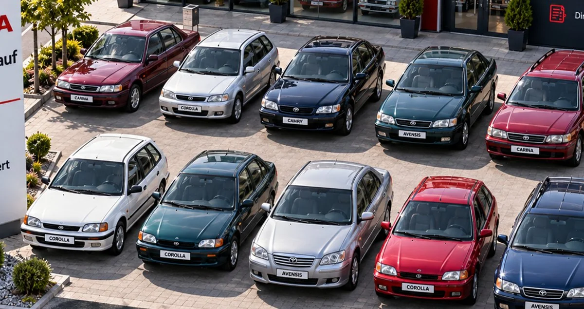 Toyota Corolla und Toyota-Ankauf als Beispiel für verschiedene Baureihen